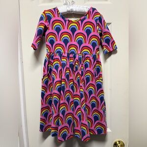 Hanna Andersson 6-7 Years Girls Fun Pink Dress EUC